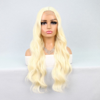 Uzun Dalgalı Platin Tül Peruk