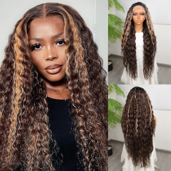 Kahverengi Balköpüğü Işıltılı Fiber Sentetik Tül Peruk