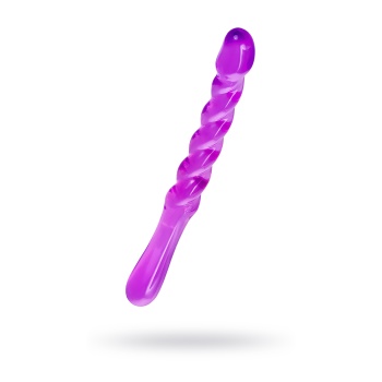 A-Toys by TOYFA Çift taraflı Jel Dildo  Tanza, TPE, mor, 27,5 cm