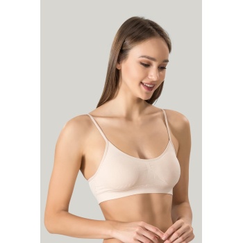 Kadın Ince Askılı Pedli Büstiyer Yarım Atlet Sütyen 3lü Set.