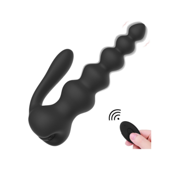 Censan Neue 10 Fonksiyonlu Titreşimli Anal Boncuklu Plug – Kablosuz Kumandalı