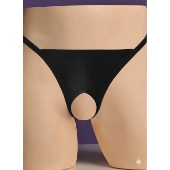 Siyah Özel Bölgesi Açık Kadın String BC0056