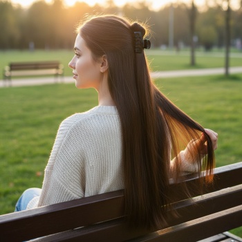 Fiber Sentetik Düz 8 Parça Çıt Çıt - Koyu Kahve