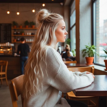 Fiber Sentetik Kabarık Dalgalı 8 Parça Çıt Çıt - Balköpüğü Platin Röfleli