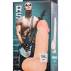 RealStick Elite Oliver Dildo, TPR, Şeffaf, 18,5 cm