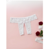 Kadın 3lü Özel Bölgeleri Açık Dantelli Tanga seti BC0045