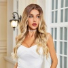 Uzun Dalgalı  Fiber Sentetik Tül Peruk
