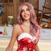 Pembe Siyah Kırçıllı Tül Peruk