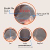 Kahve Karamel Ombreli Fiber Sentetik Tül Peruk