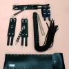 Kelepçe Kırbaç Takım 3lü Set, El - Ayak Kelepçesi, Kırbaç - APFT1305