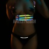 Renkli Yansıma Yapan Seksi ve Şık Harness Büstiyer - APFT178