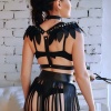 Omuz Parça Kanatlı Harness Ve Püsküllü Etek Takım - APFT727