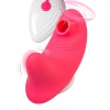 JOS Klitorisin vakum dalgası uyarımı ile titreşimli külot parçası Xiari, silikon, pembe, 9 cm