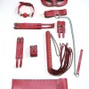 Kırbaç Kelepçe Set, 6ı Set, Ayak - El Kelepçesi, Maske, Ağız Topu - APFT1308