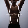 Reflektörlü (Karanlıkta Parlayan) Göğüs Harness, Erkek Pantolon Askısı, Reflektörlü Clubwear - APFTM160