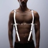 Karanlıkta Parlayan - Reflektörlü Pantolon Askısı, Erkek Göğüs Harness - Reflektörlü Clubwear - APFTM135