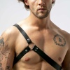 Tek Omuz Deri Erkek Harness - APFTM211