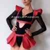 Deri Elbise Harness, Mini Deri Etek, Deri Elbise Etek Harness - APFT1001