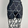 Harness Etek, Deri Örgü Harness Etek, Şık Tayt Üzeri Etek - APFT410