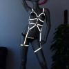 Reflektörlü Full Body Harness, Karanlıkta Yansıyan Dansçı Aksesuar - APFT461