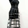 Deri Etek ve Deri Göğüs Harness Takım, Cosplaywear - APFT1013