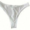 Erkek Biyeli Beyaz Transparan Brazillian Slip