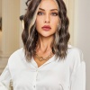 Kahverengi / Balköpüğü Röfleli Küt Tül Peruk