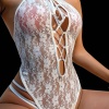 Fantezi Beyaz Dantelli Babydoll Takım 50157