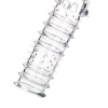 Tırtıklı Noktalı Şeffaf 15.3cm Penis Kılıfı