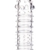 Tırtıklı Noktalı Şeffaf 15.3cm Penis Kılıfı