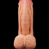 Censan 10 İnç Dual layered Platinum Silicone Cock - Flesh
