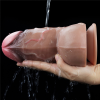 Censan 7.0 İnç Dual Layered Platinum Silicone Cock