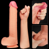 Censan 12 İnç Dual Layered Platinum Silicone Cock Dildo