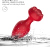 Censan Telefon Kontrollü Full Covered Rubber Rose Anal Plug – Siyah