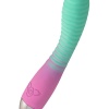 Flovetta Azalia Kavisli Başlıklı Silikon Vibratör – Mint Pembe, 20,5 cm