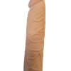 Gerçekçi Melez Penis Kılıfı Et Dokusunda 17 cm