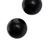 Sexus Glass vajinal topları, cam, siyah, Ø 3,2 cm