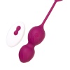 Vaginal balls LEroina Moussy, silicone, burgundy, 17 cm