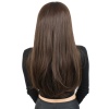 Fiber Sentetik Uzun Düz Peruk - Açık Kahve