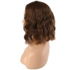 Fiber Sentetik Kısa Dalgalı Perçemsiz Peruk - Kumral