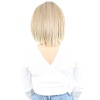 Küt Kahküllü Fiber Sentetik Peruk - Karamel / Platin Röfleli