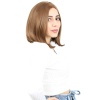 Fiber Sentetik Peruk Perçemsiz Kısa Düz - Kumral