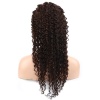 Afro Dalga Front Lace Gerçek Tül Peruk - Koyu Kahve - 60-65cm