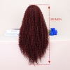 Kızıl Kahve Uzun Kıvırcık Dalgalı Fiber Sentetik Tül Peruk