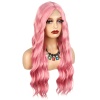 Pembe Dalgalı Tül Peruk
