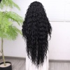 Siyah Fiber Sentetik Tül Peruk