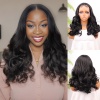 Siyah Bebek Saçlı Geniş Dalgalı Fiber Sentetik Tül Peruk