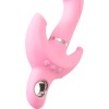 Klitoral uyarıcılı vibratör JOS Twistme, silikon, pembe, 19,5 cm