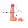 Censan Ultra Gerçekçi 20 Cm Kıkırdaklı Dildo