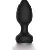 Censan Telefon Kontrollü Full Covered Rubber Rose Anal Plug – Siyah